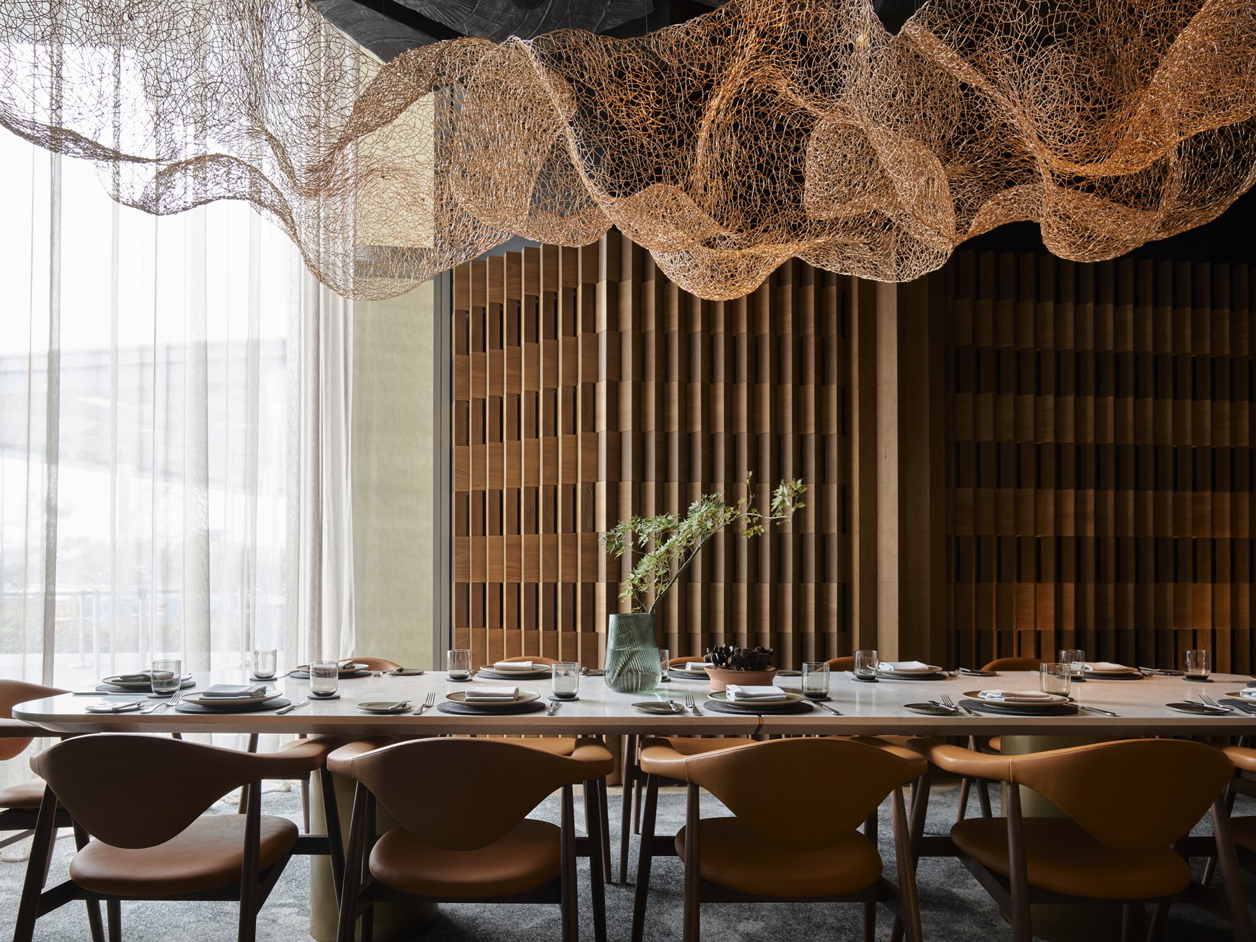 woodcut silver ash dining room
